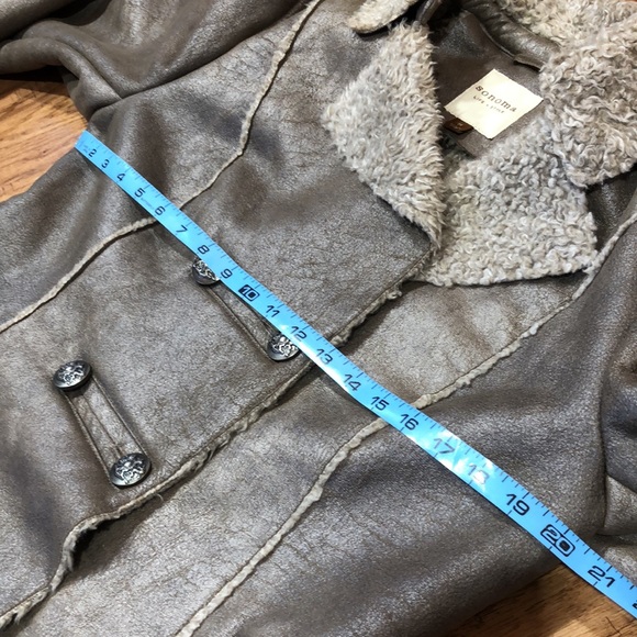 Ranchers Coat in Faux Suede & Sherpa Fleece - Picture 9 of 13